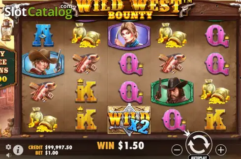 Скрин3. Wild West Bounty (Pragmatic Play) слот