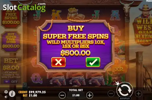 Скрин6. Wild West Gold Blazing Bounty слот
