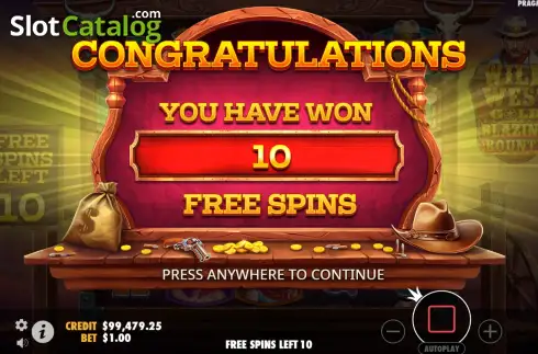 Скрин8. Wild West Gold Blazing Bounty слот