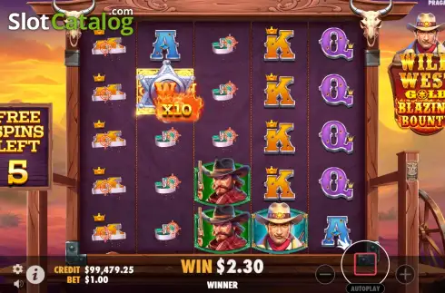 Скрин9. Wild West Gold Blazing Bounty слот