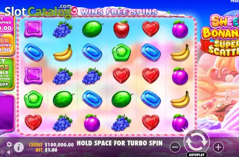 Скрин2. Sweet Bonanza Super Scatter слот