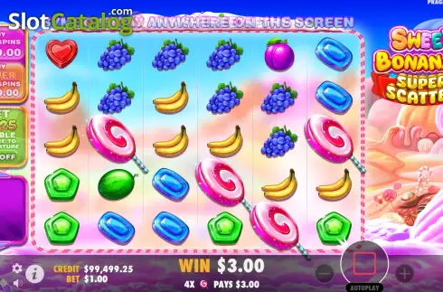 Скрин6. Sweet Bonanza Super Scatter слот