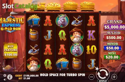 Скрин2. Majestic Express Gold Run слот