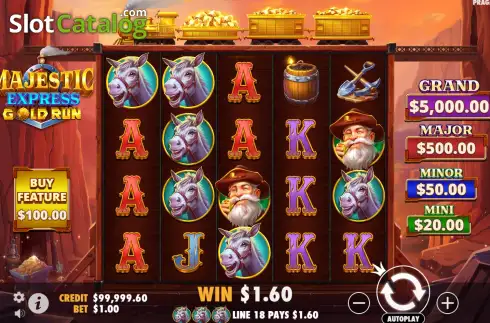 Скрин3. Majestic Express Gold Run слот