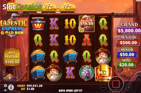 Скрин5. Majestic Express Gold Run слот