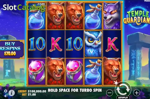 Скрин2. Temple Guardians слот
