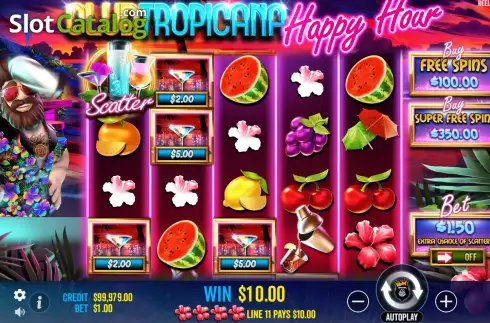 Скрин4. Club Tropicana Happy Hour слот