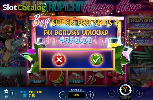 Скрин5. Club Tropicana Happy Hour слот