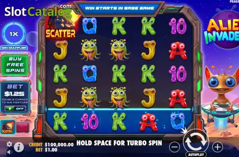 Скрин2. Alien Invaders (Pragmatic Play) слот
