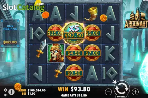 Скрин3. Argonauts (Pragmatic Play) слот