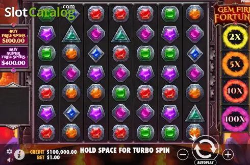Скрин2. Gem Fire Fortune слот