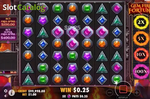 Скрин3. Gem Fire Fortune слот