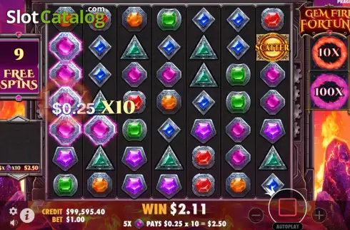 Скрин9. Gem Fire Fortune слот