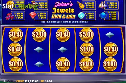 Скрин3. Joker’s Jewels Hold & Spin слот