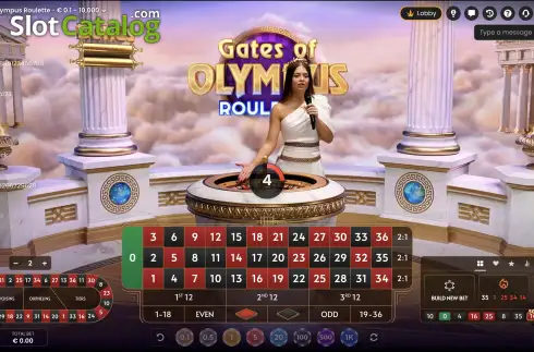 Скрин2. Gates of Olympus Roulette слот