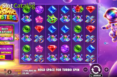 Скрин2. Cosmic Clusters (Pragmatic Play) слот