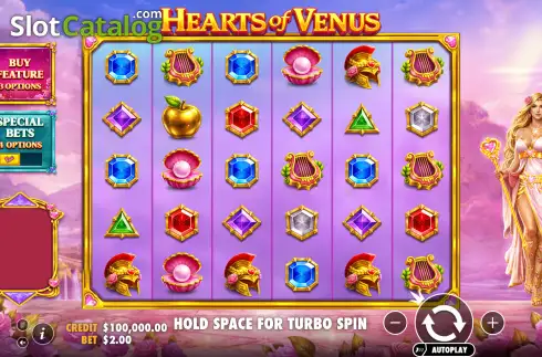 Скрин2. Hearts of Venus слот