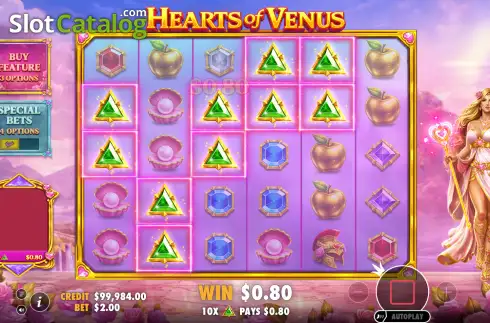 Скрин3. Hearts of Venus слот
