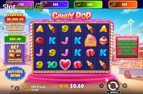 Скрин3. Candy Pop (Pragmatic Play) слот