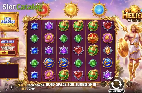 Скрин2. Helios Triple Sun слот