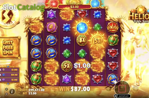 Скрин3. Helios Triple Sun слот