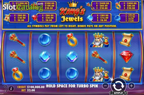 Скрин2. King's Jewels слот
