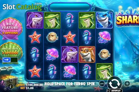 Скрин2. Sharks! слот