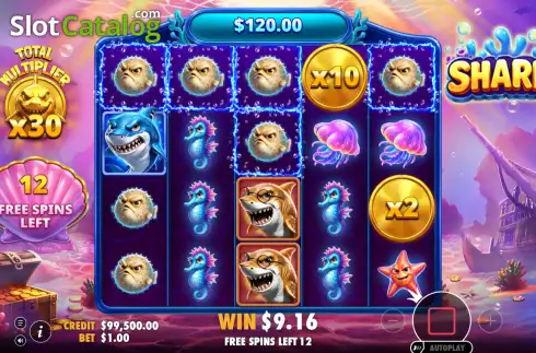Скрин3. Sharks! слот