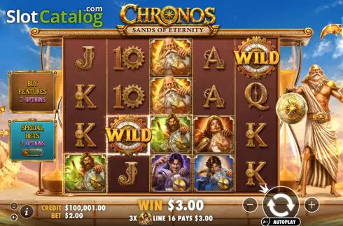 Скрин3. Chronos Sands of Eternity слот