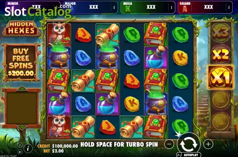 Скрин2. Hidden Hexes Jackpot Bonanza слот