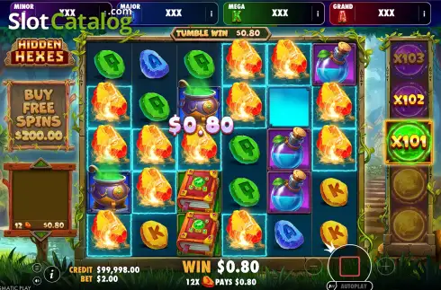 Скрин3. Hidden Hexes Jackpot Bonanza слот