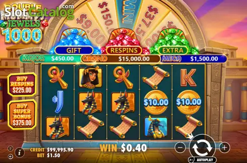 Скрин3. Double Mummy’s Jewels 1000 слот