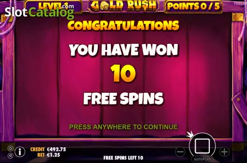 Скрин6. Gold Rush (Pragmatic Play) слот