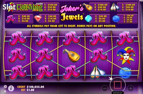 Скрин7. Joker's Jewels слот