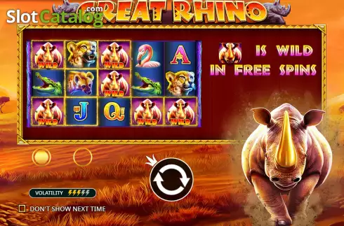 Скрин2. Great Rhino слот
