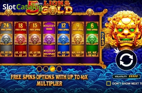 Скрин2. 5 Lions Gold слот
