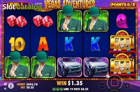 Скрин9. Vegas Adventures with Mr Green слот