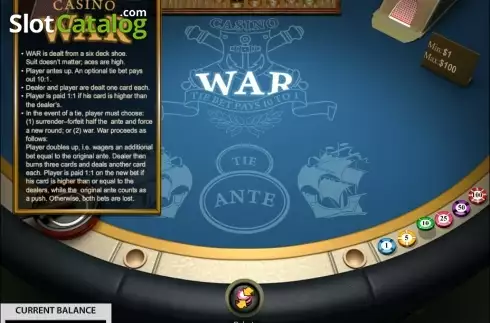 Скрин2. Casino War (Pragmatic Play) слот