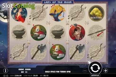 Скрин2. Lady of the Moon слот