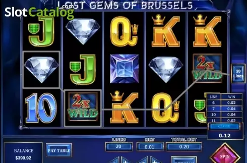 Скрин3. Lost Gems of Brussels слот