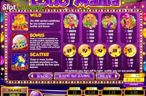 Скрин5. Lotto Mania слот