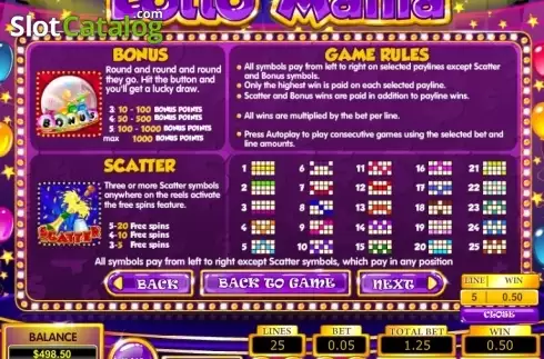Скрин6. Lotto Mania слот