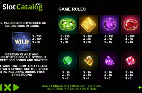 Скрин5. Magic Crystals слот
