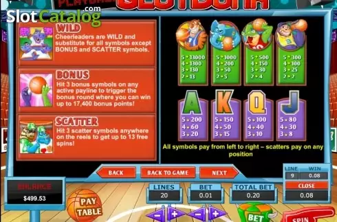 Скрин5. Slot Dunk слот