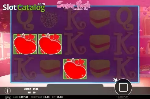 Скрин3. Sugar Rush Valentine's Day слот