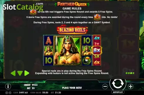 Скрин8. Panther Queen слот