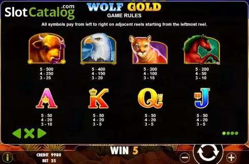 Скрин8. Wolf Gold слот