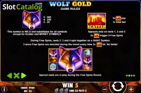 Скрин9. Wolf Gold слот