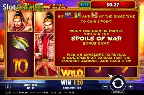 Скрин8. 3 Kingdoms – Battle of Red Cliffs слот