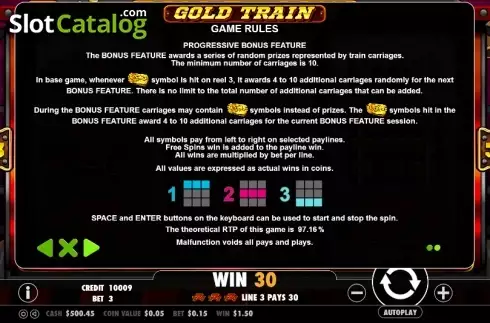 Скрин8. Gold Train (Pragmatic Play) слот